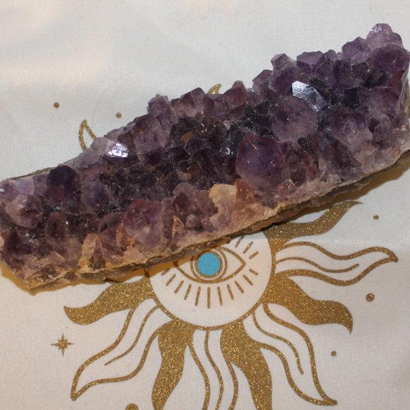 RAW AMETHYST  Cluster GEODE Cut - Picture 2 of 2